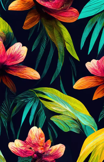 Jungle Blossoms 8’X12’ Ultracloth (96 X 144 Inch) Backdrop