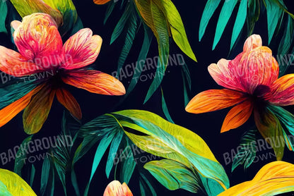 Jungle Blossoms 8’X5’ Ultracloth (96 X 60 Inch) Backdrop
