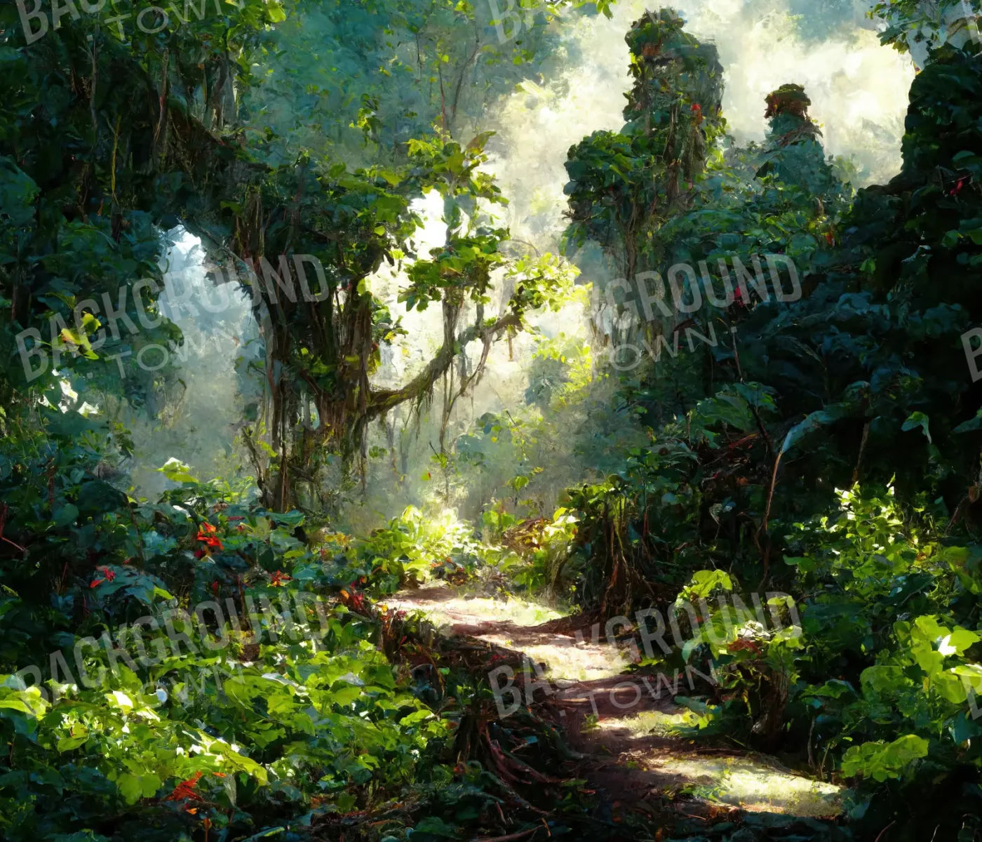 Jungle Fever Path 12’X10’ Ultracloth (144 X 120 Inch) Backdrop