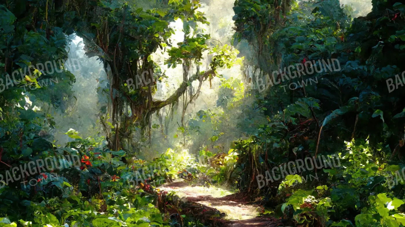 Jungle Fever Path 14’X8’ Ultracloth (168 X 96 Inch) Backdrop