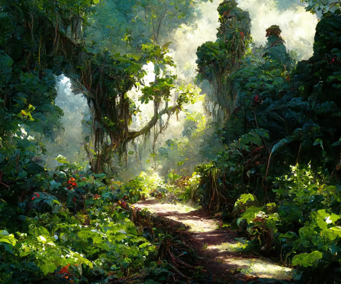 Jungle Fever Path 5’X4’2’ Fleece (60 X 50 Inch) Backdrop