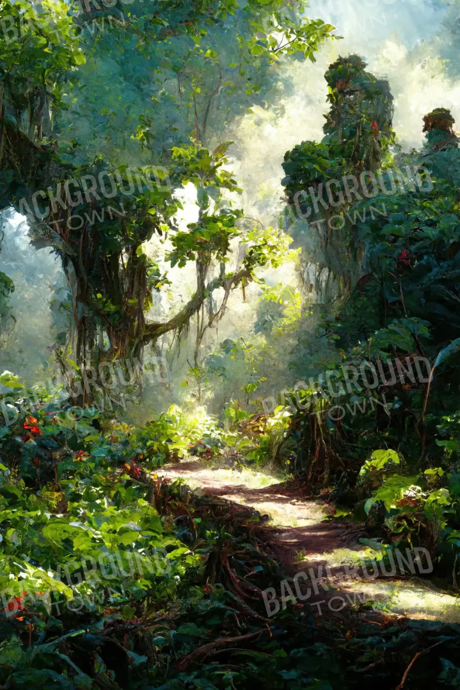 Jungle Fever Path 5’X8’ Ultracloth (60 X 96 Inch) Backdrop