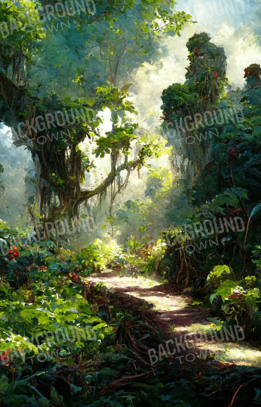 Jungle Fever Path 8’X12’ Ultracloth (96 X 144 Inch) Backdrop