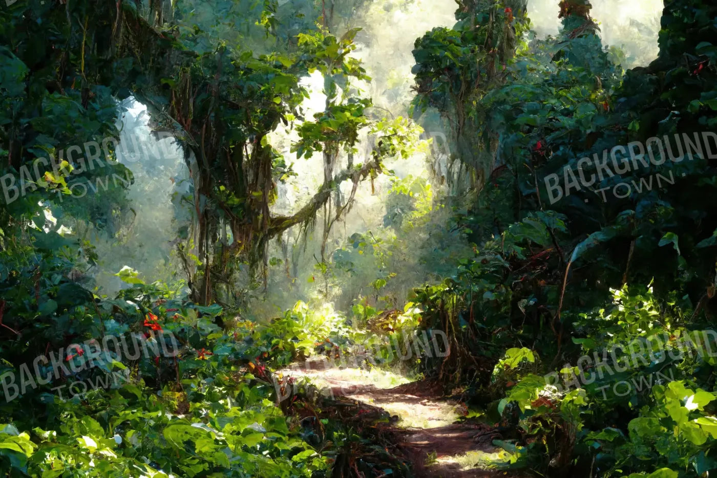 Jungle Fever Path 8’X5’ Ultracloth (96 X 60 Inch) Backdrop