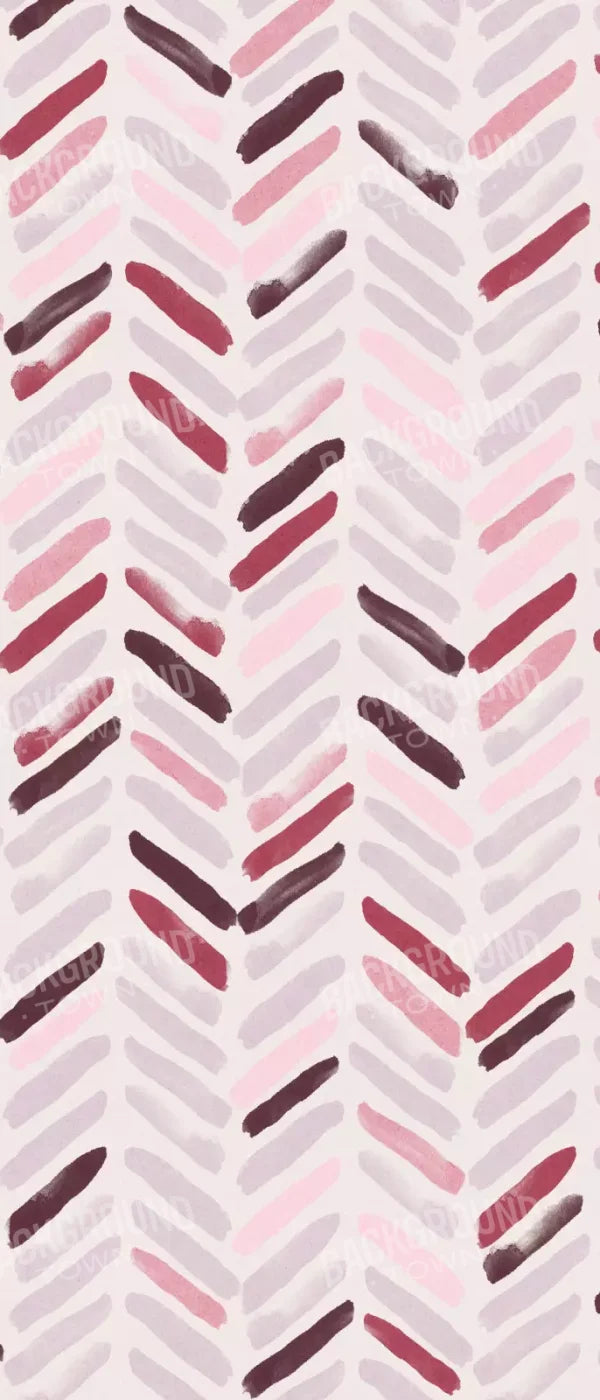 Justine Chevron 5X12 Ultracloth For Westcott X-Drop ( 60 X 144 Inch ) Backdrop