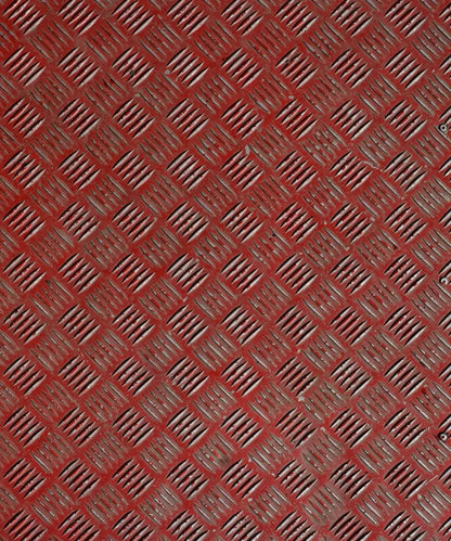 Red Steel and Metal Backdrop for Photography