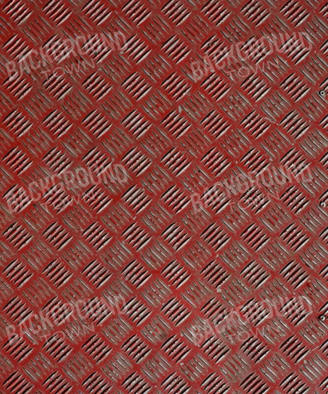 Red Steel and Metal Backdrop for Photography