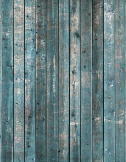 Knotty Teal 6X8 Fleece ( 72 X 96 Inch ) Backdrop