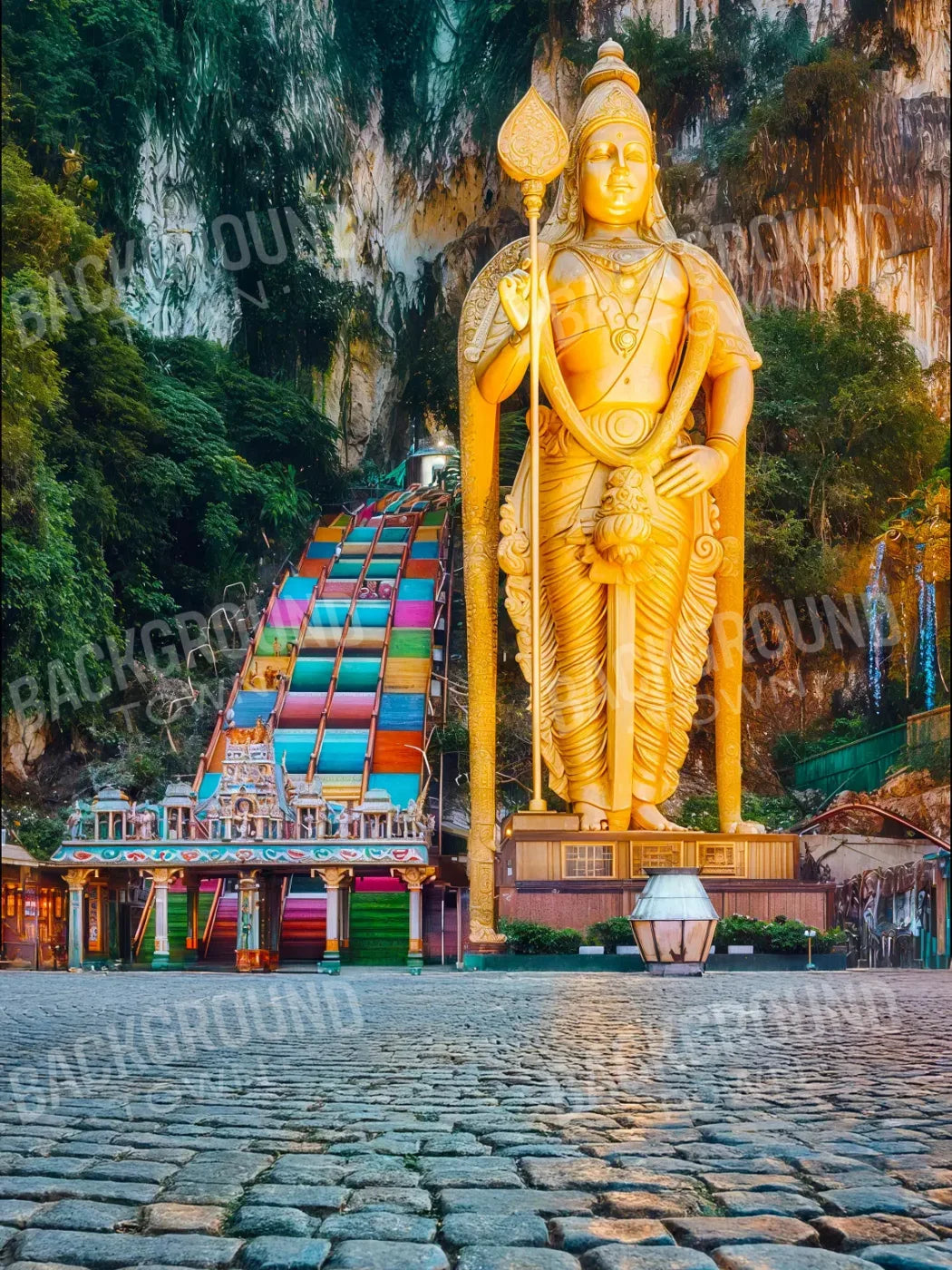 Kuala Lumpur Murugan 6’x8’ Fleece (72 x 96 inch) Backdrop