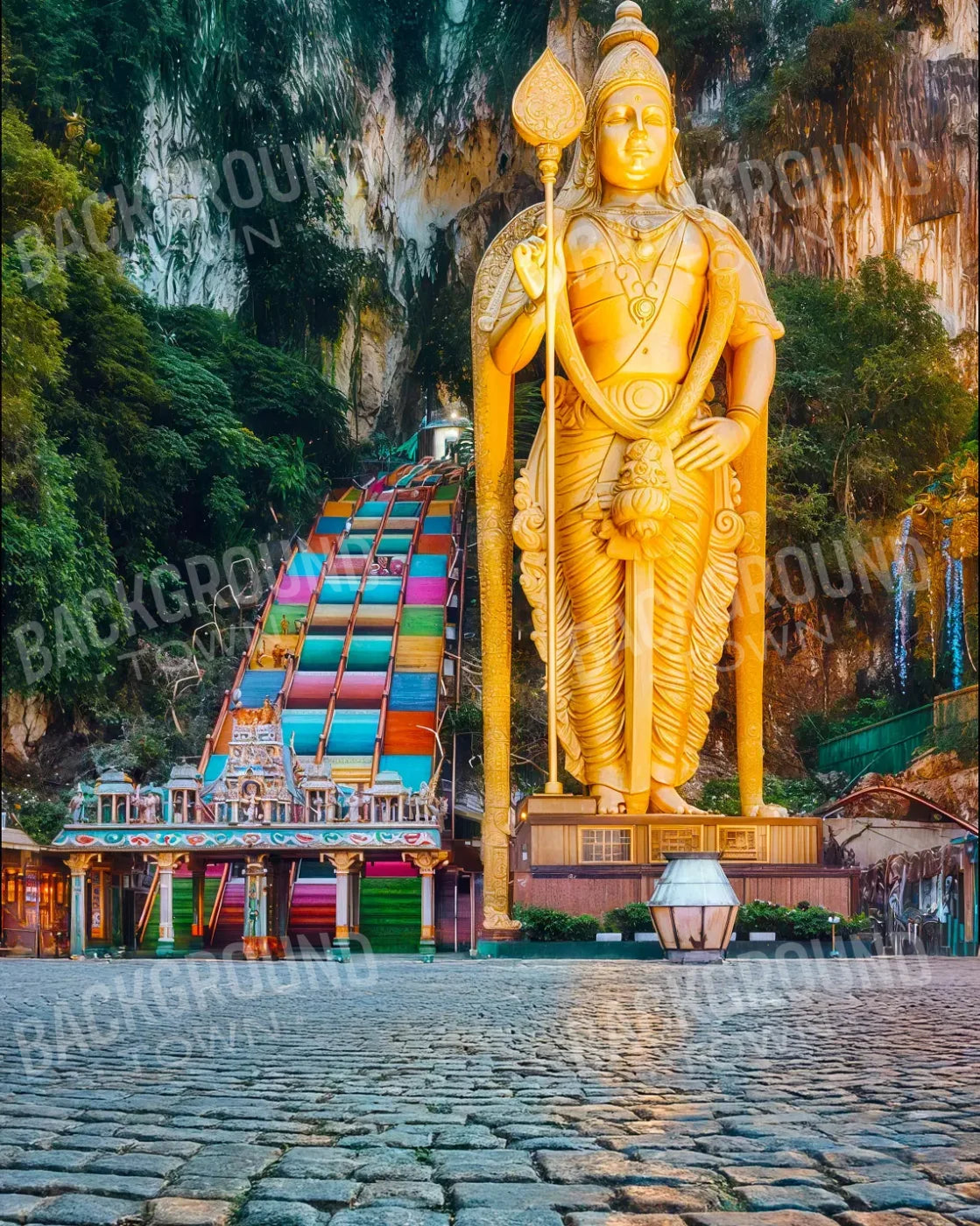 Kuala Lumpur Murugan 8’x10’ Fleece (96 x 120 inch) Backdrop