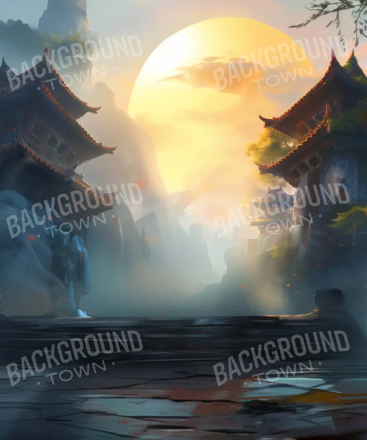 KungFu Street 10’x12’ UltraCloth (120 x 144 inch) Backdrop