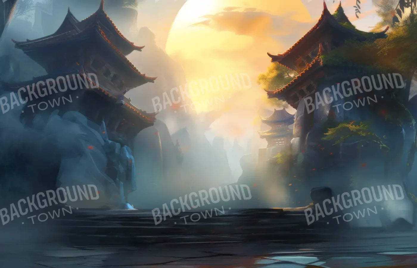 KungFu Street 14’x9’ UltraCloth (168 x 108 inch) Backdrop