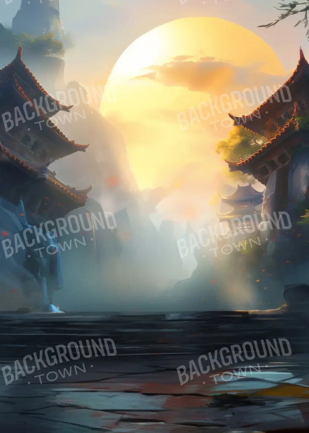 KungFu Street 5’x7’ UltraCloth (60 x 84 inch) Backdrop