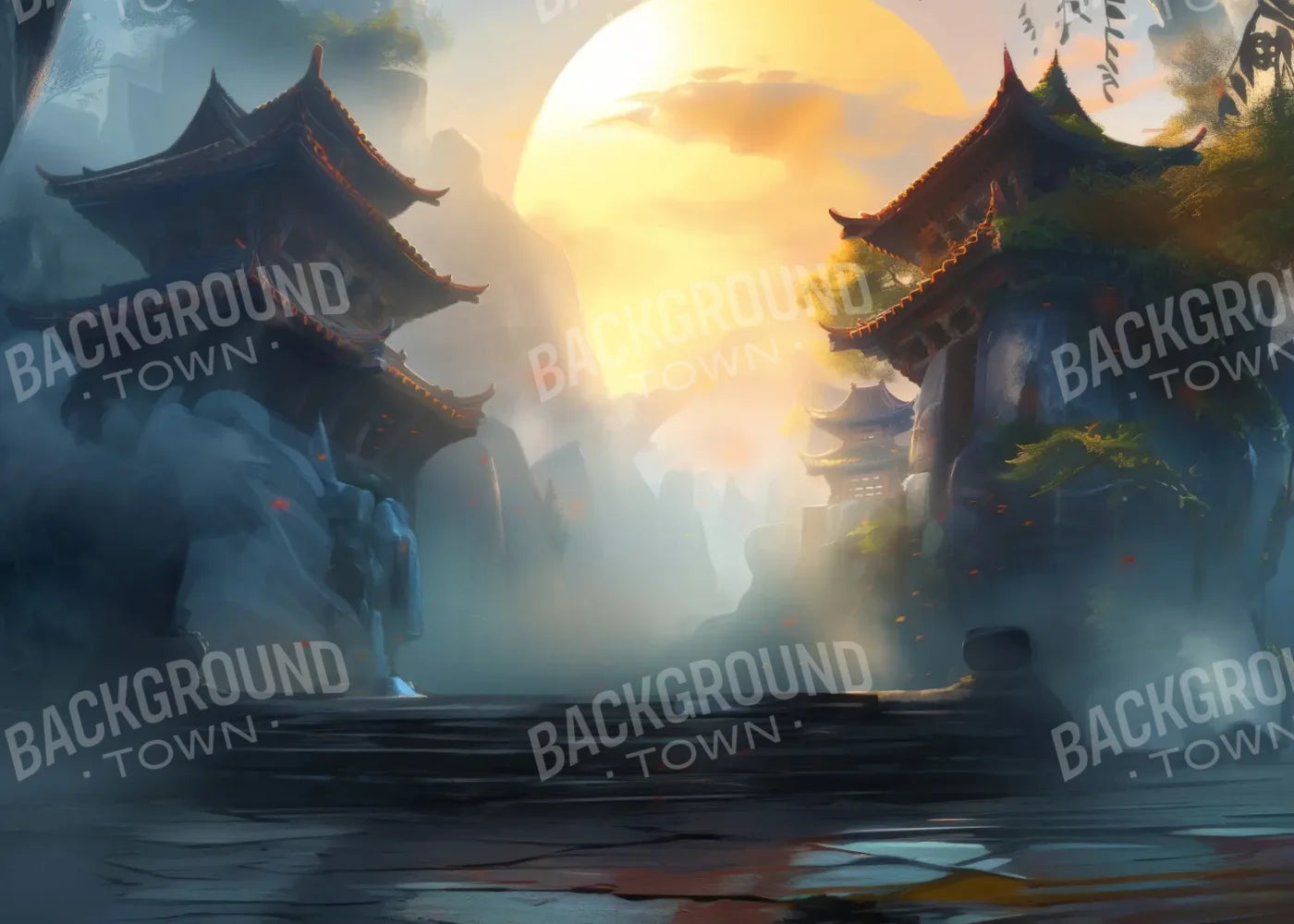 KungFu Street 7’x5’ UltraCloth (84 x 60 inch) Backdrop