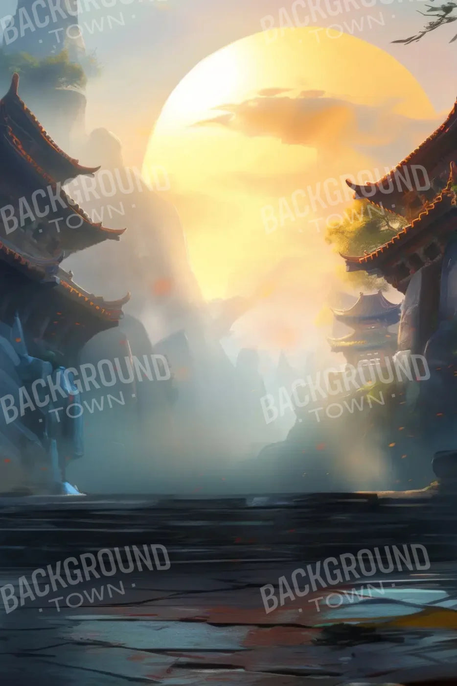 KungFu Street 8’x12’ UltraCloth (96 x 144 inch) Backdrop