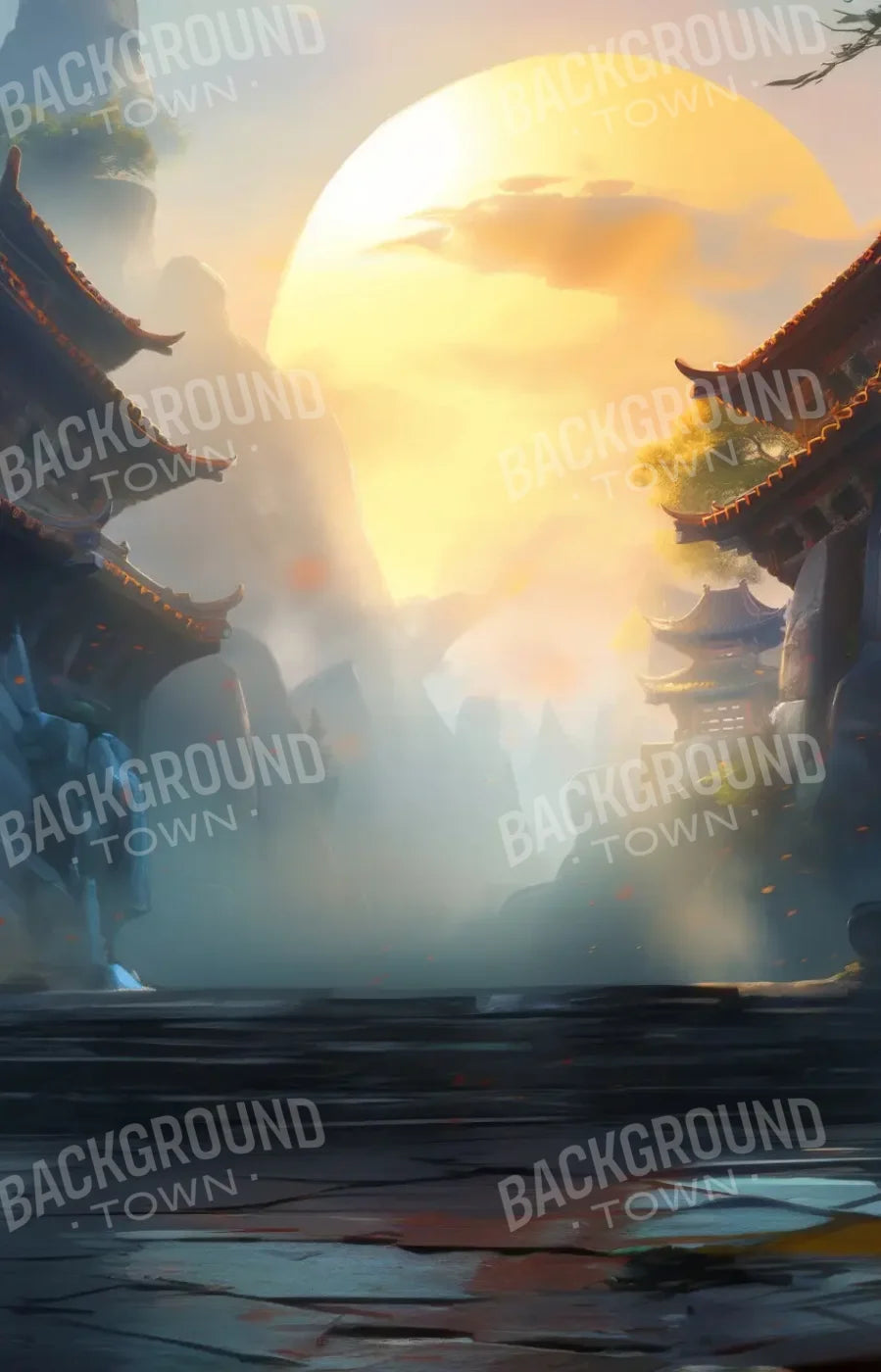 KungFu Street 9’x14’ UltraCloth (108 x 168 inch) Backdrop