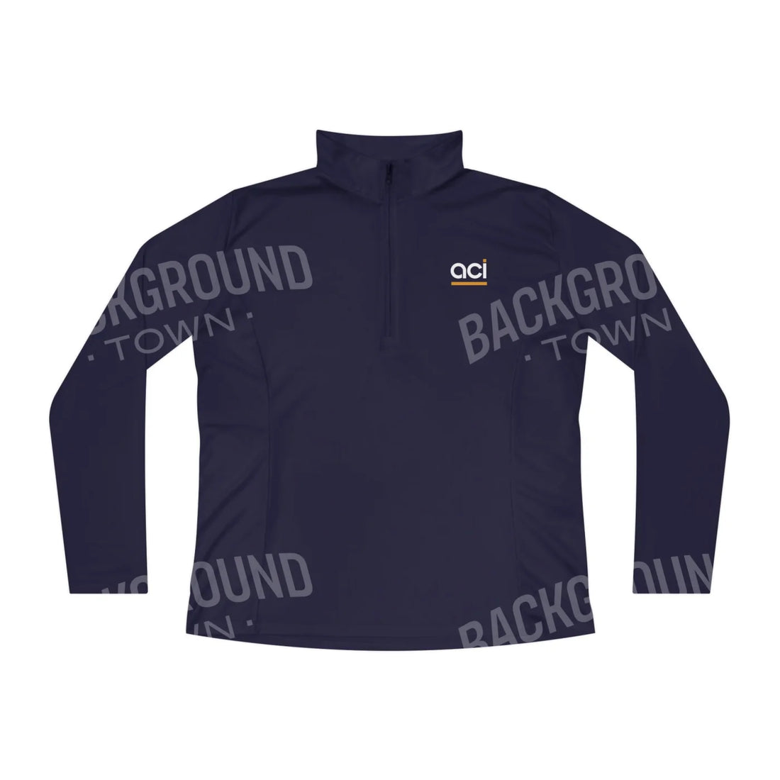 Ladies Quarter-Zip Pullover — Women’s ACI Logo Performance Jacket True Navy / XS Long-sleeve
