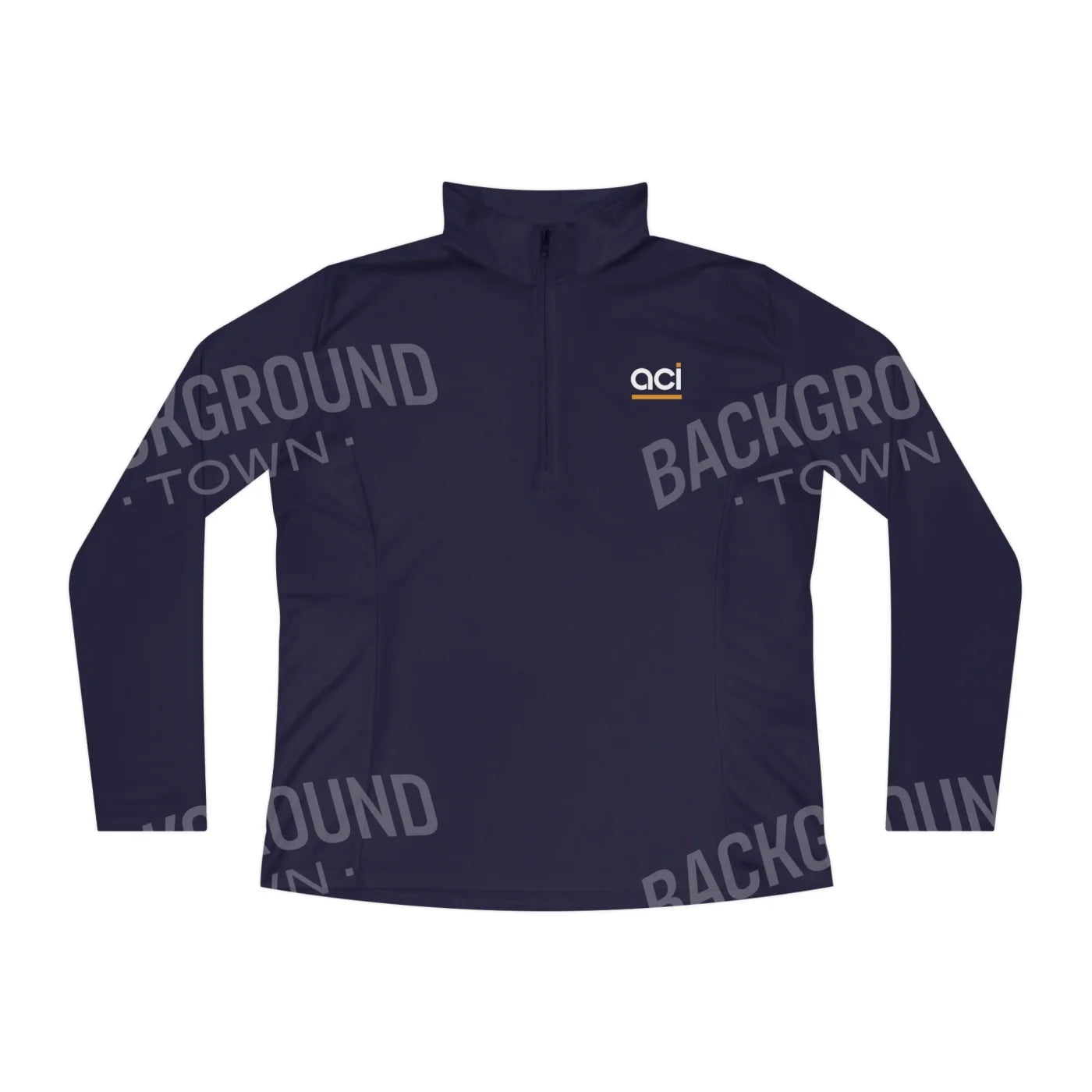 Ladies Quarter-Zip Pullover — Women’s ACI Logo Performance Jacket True Navy / XS Long-sleeve