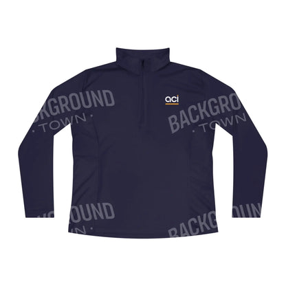 Ladies Quarter-Zip Pullover — Women’s ACI Logo Performance Jacket True Navy / XS Long-sleeve