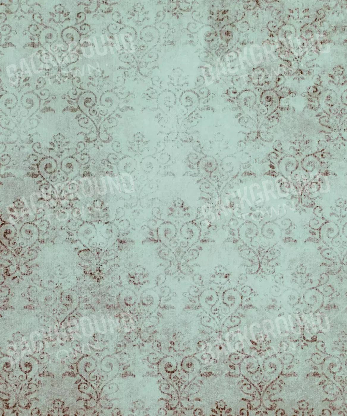 Green Damask Backdrop for Photography