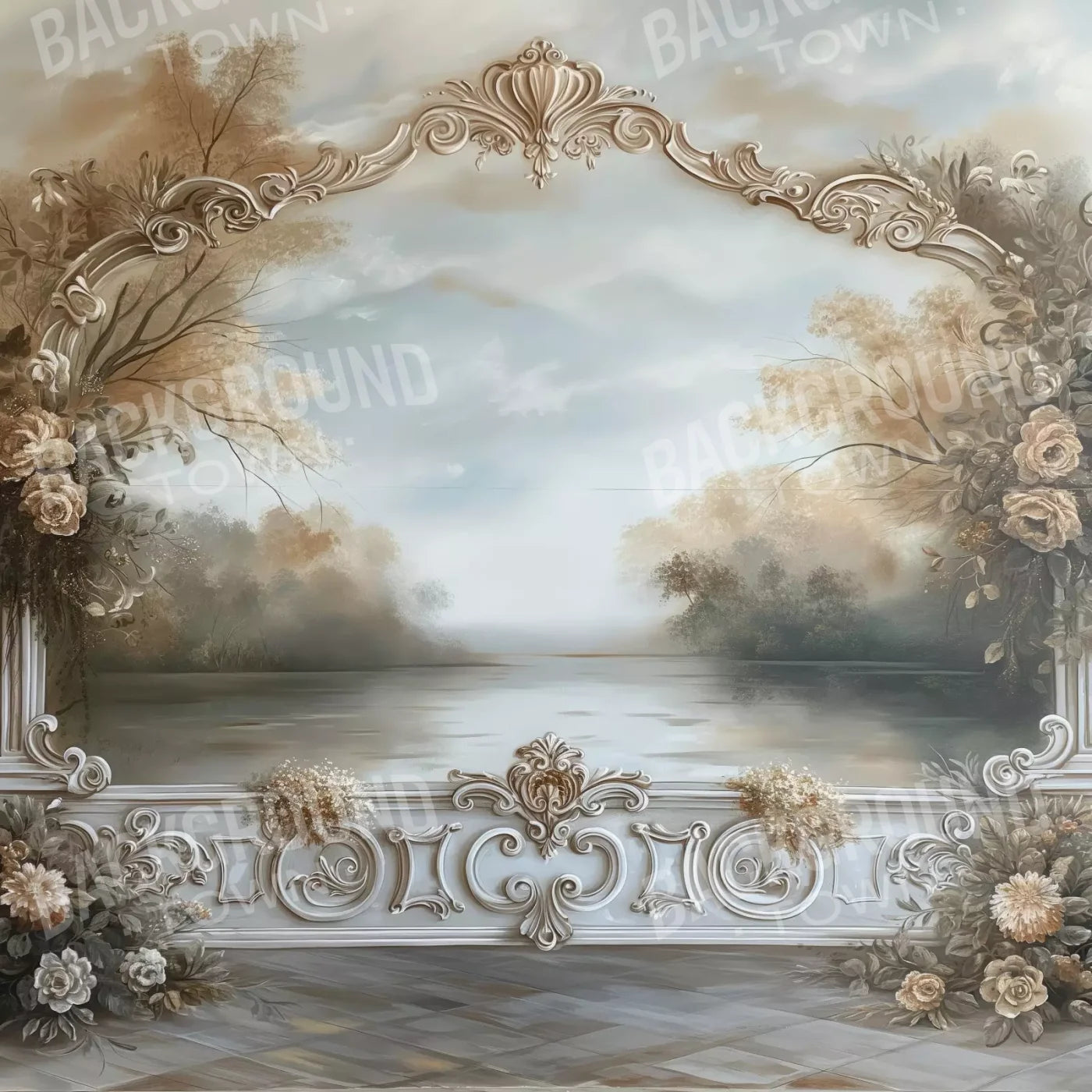 Lakeview Scenic 10’X10’ Ultracloth (120 X Inch) Backdrop