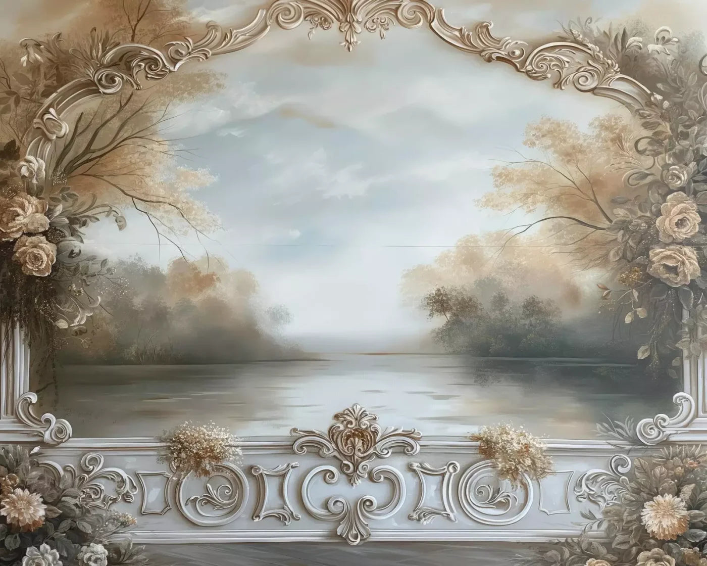 Lakeview Scenic 10’X8’ Fleece (120 X 96 Inch) Backdrop