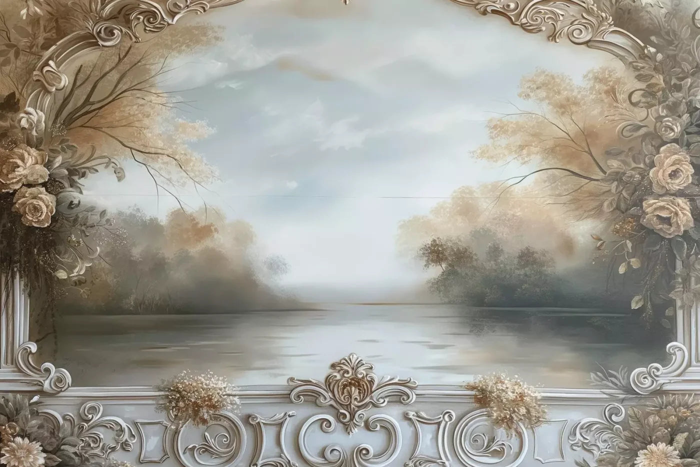 Lakeview Scenic 12’X8’ Ultracloth (144 X 96 Inch) Backdrop