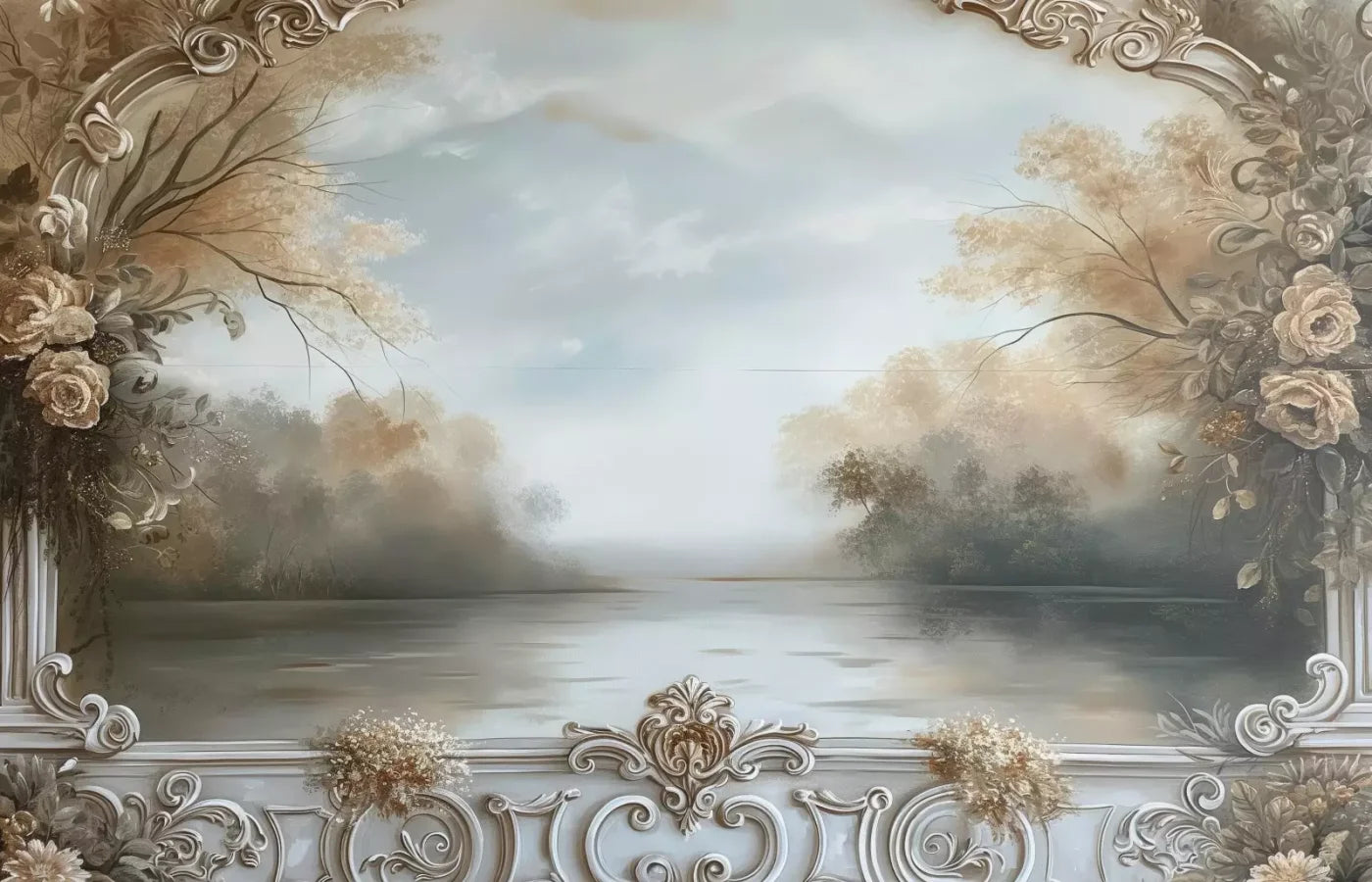 Lakeview Scenic 14’X9’ Ultracloth (168 X 108 Inch) Backdrop