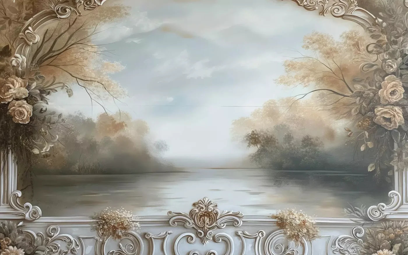 Lakeview Scenic 16’X10’ Ultracloth (192 X 120 Inch) Backdrop