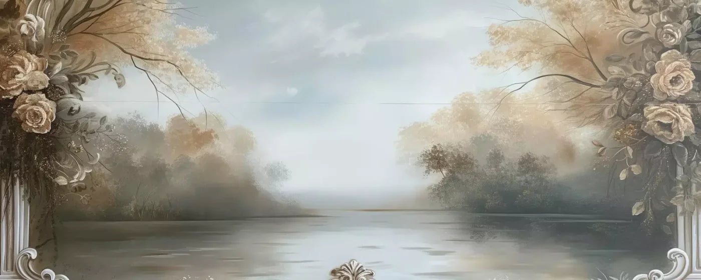 Lakeview Scenic 20’X8’ Ultracloth (240 X 96 Inch) Backdrop