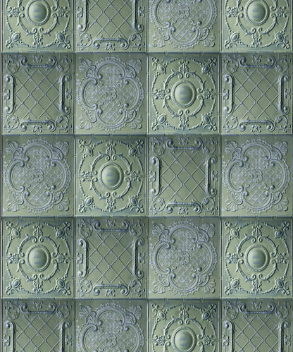 Victorian Green Steel and Metal Backdrop for Photography