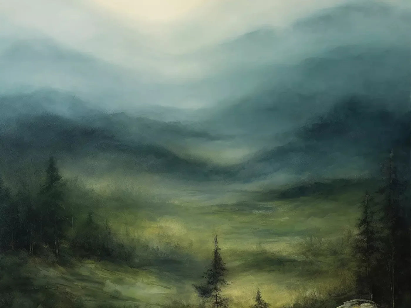 Landscape Ii 8’X6’ Fleece (96 X 72 Inch) Backdrop