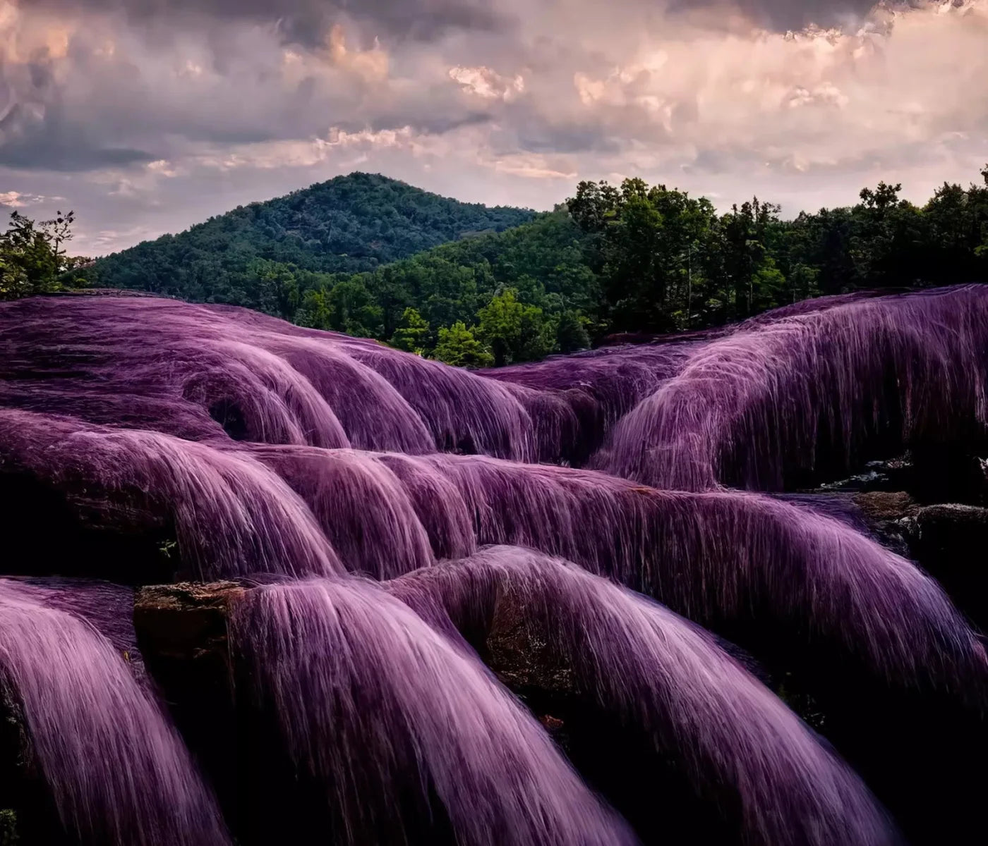 Lavendar Falls 12X10 Ultracloth ( 144 X 120 Inch ) Backdrop