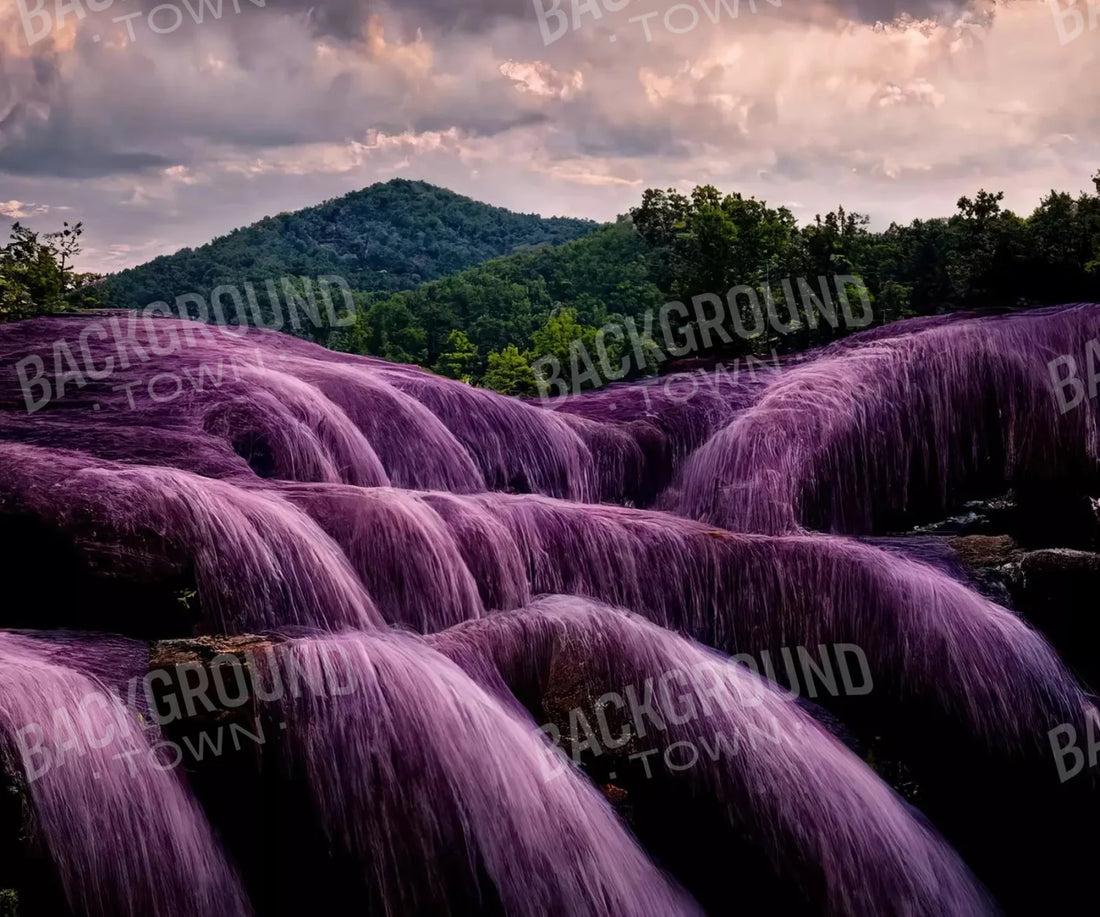 Lavendar Falls 5X42 Fleece ( 60 X 50 Inch ) Backdrop