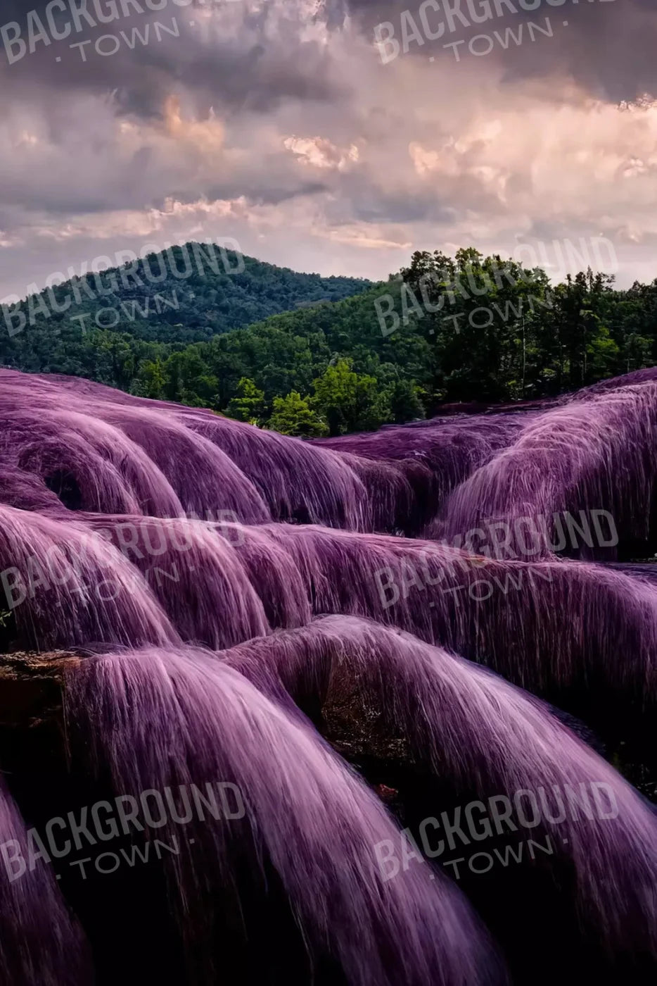 Lavendar Falls 5X8 Ultracloth ( 60 X 96 Inch ) Backdrop