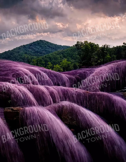 Lavendar Falls 6X8 Fleece ( 72 X 96 Inch ) Backdrop