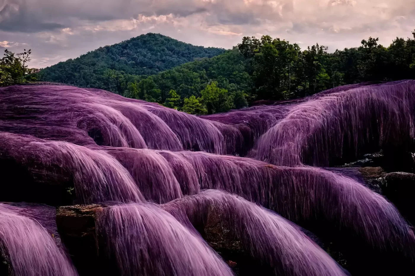 Lavendar Falls 8X5 Ultracloth ( 96 X 60 Inch ) Backdrop