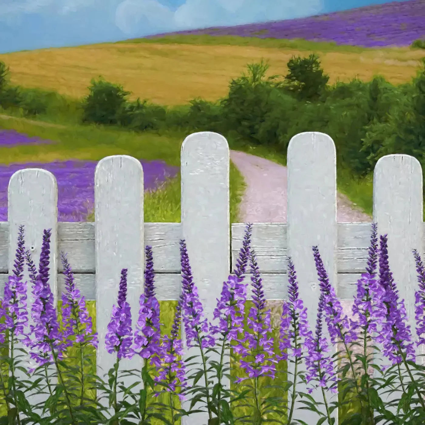 Lavender Fields 10X10 Ultracloth ( 120 X Inch ) Backdrop