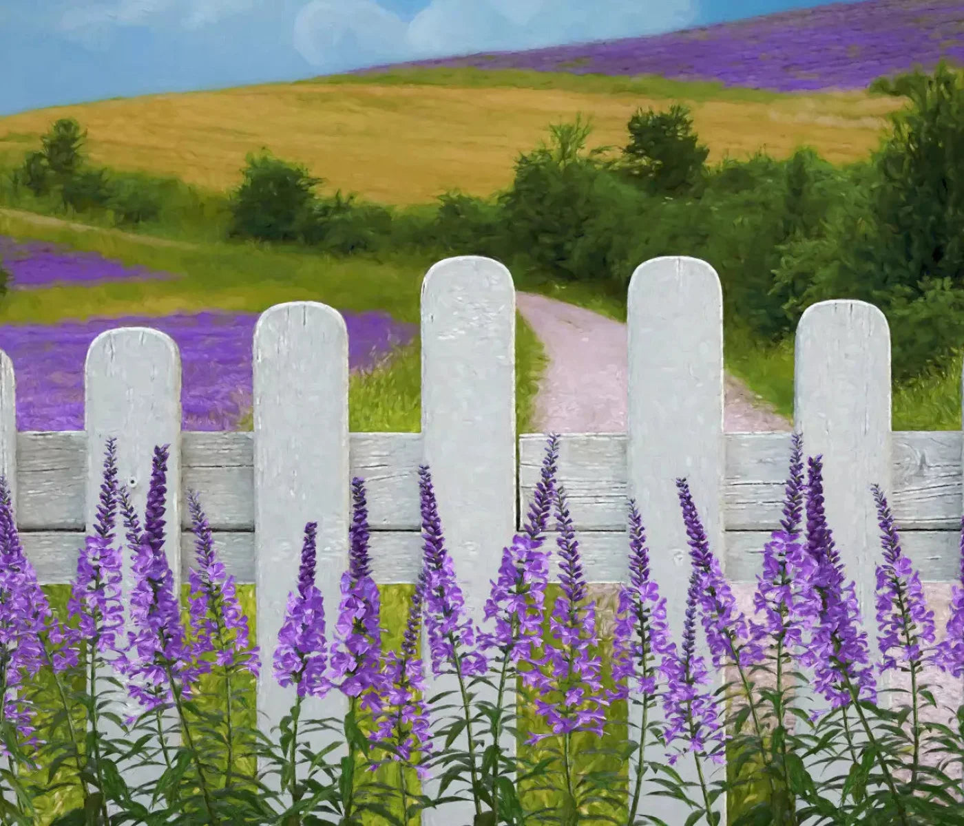 Lavender Fields 12X10 Ultracloth ( 144 X 120 Inch ) Backdrop