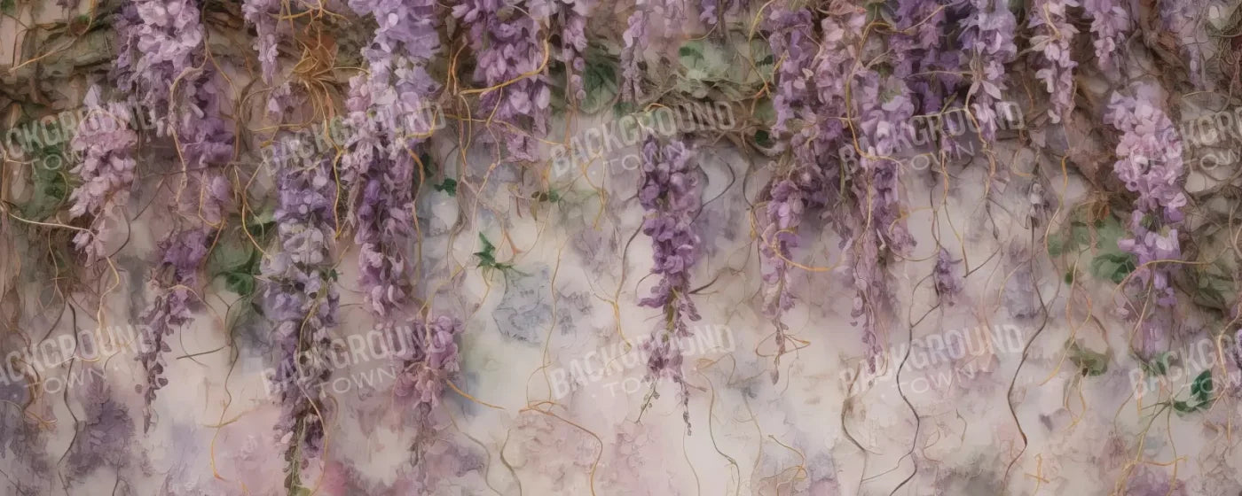 Lavender Flower Hanging Vines 20’X8’ Ultracloth (240 X 96 Inch) Backdrop