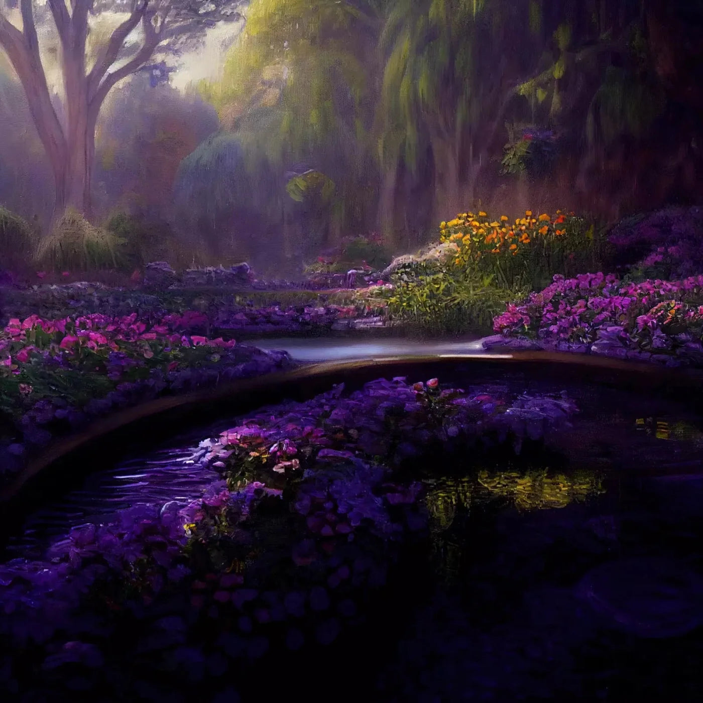 Lavendar Forest 10X10 Ultracloth ( 120 X Inch ) Backdrop