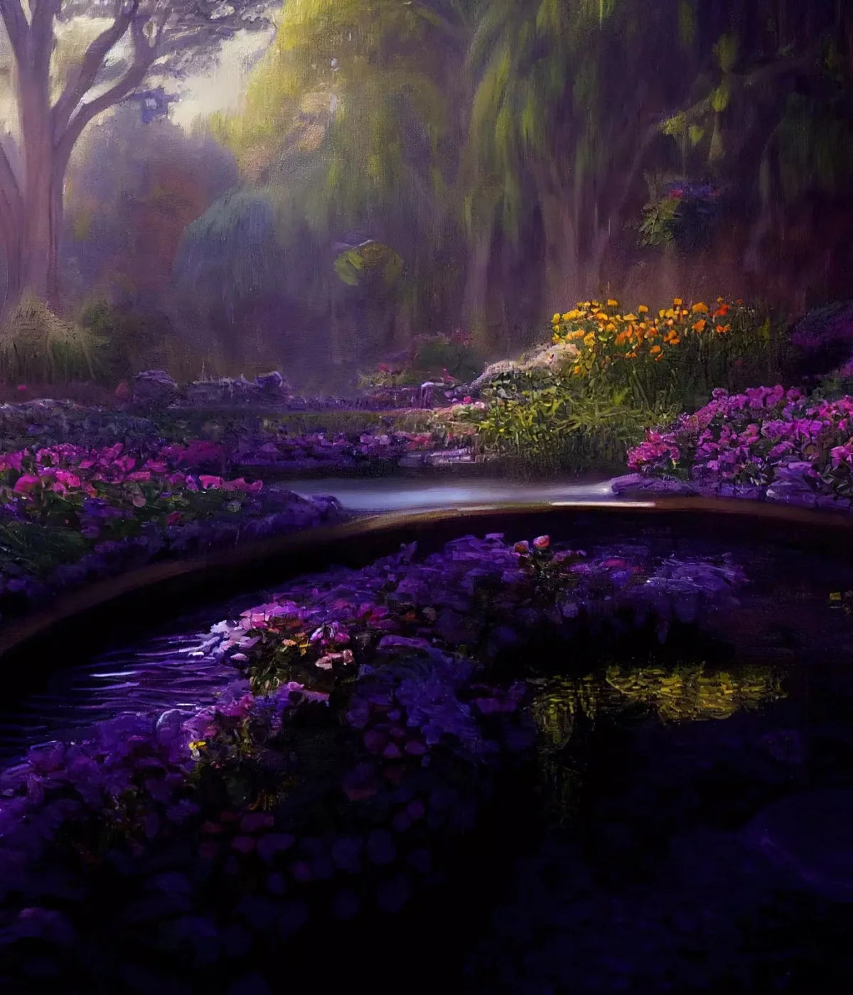 Lavendar Forest 10X12 Ultracloth ( 120 X 144 Inch ) Backdrop