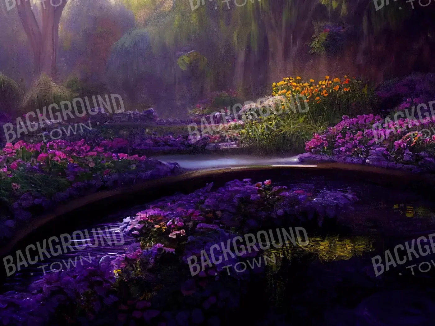 Lavendar Forest 10X8 Fleece ( 120 X 96 Inch ) Backdrop