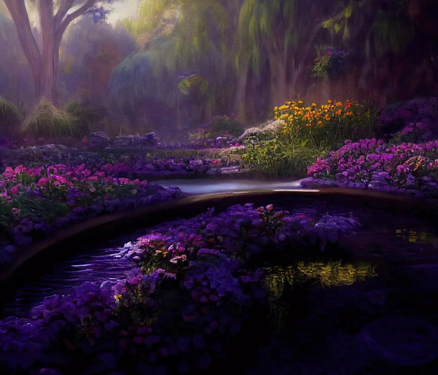 Lavendar Forest 12X10 Ultracloth ( 144 X 120 Inch ) Backdrop