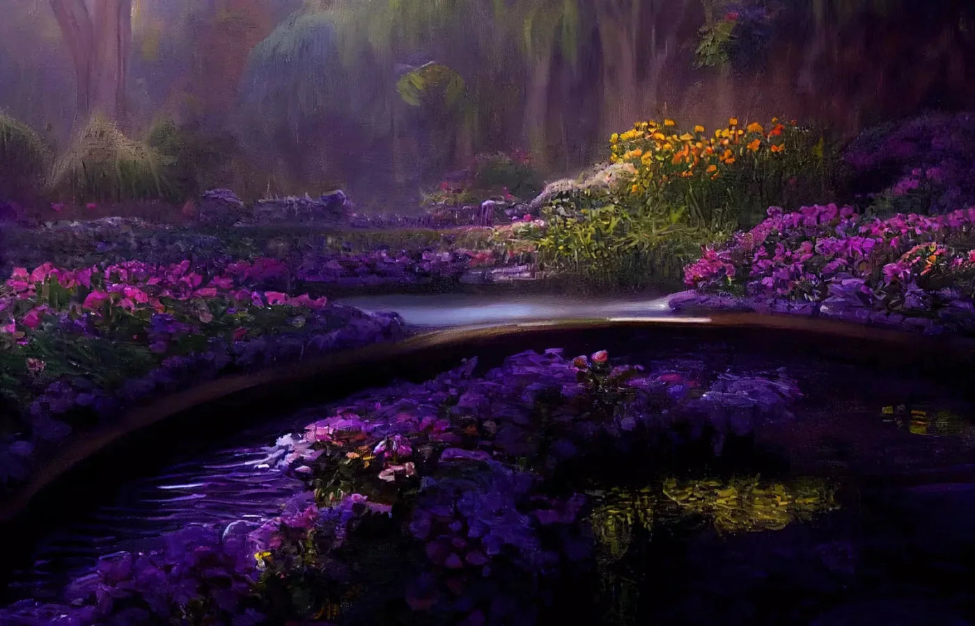 Lavendar Forest 12X8 Ultracloth ( 144 X 96 Inch ) Backdrop