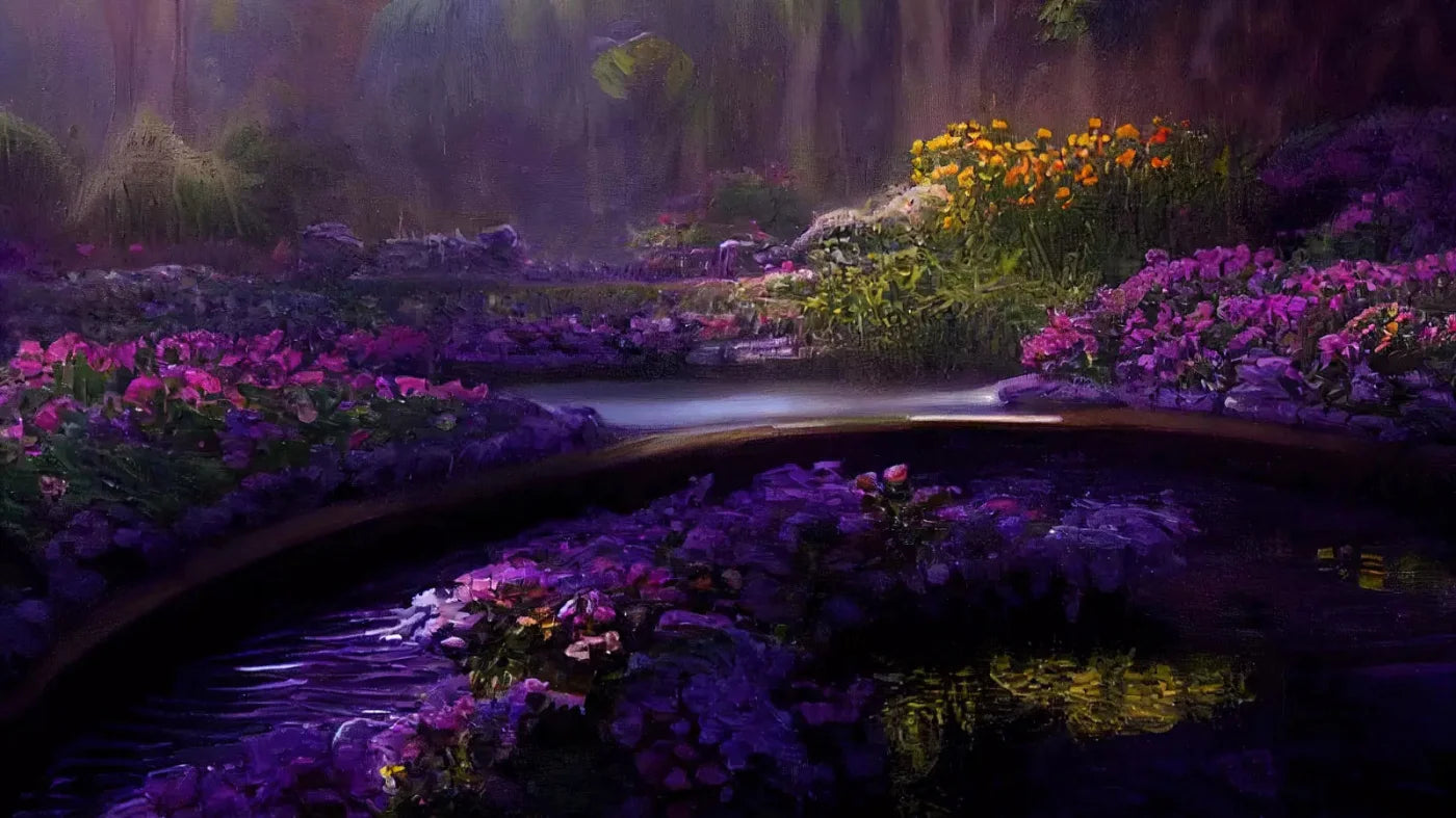 Lavendar Forest 14X8 Ultracloth ( 168 X 96 Inch ) Backdrop