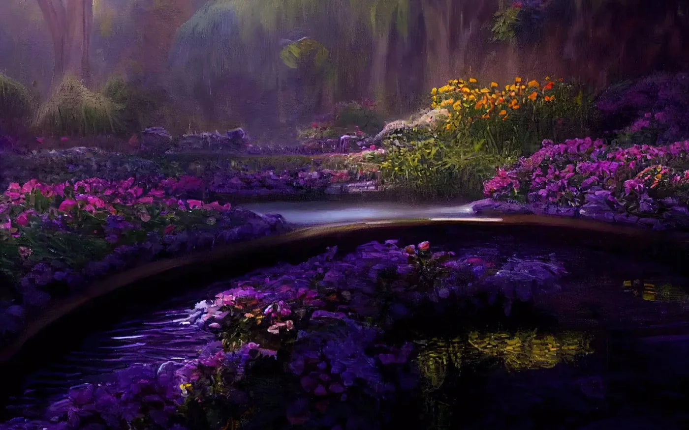 Lavendar Forest 14X9 Ultracloth ( 168 X 108 Inch ) Backdrop