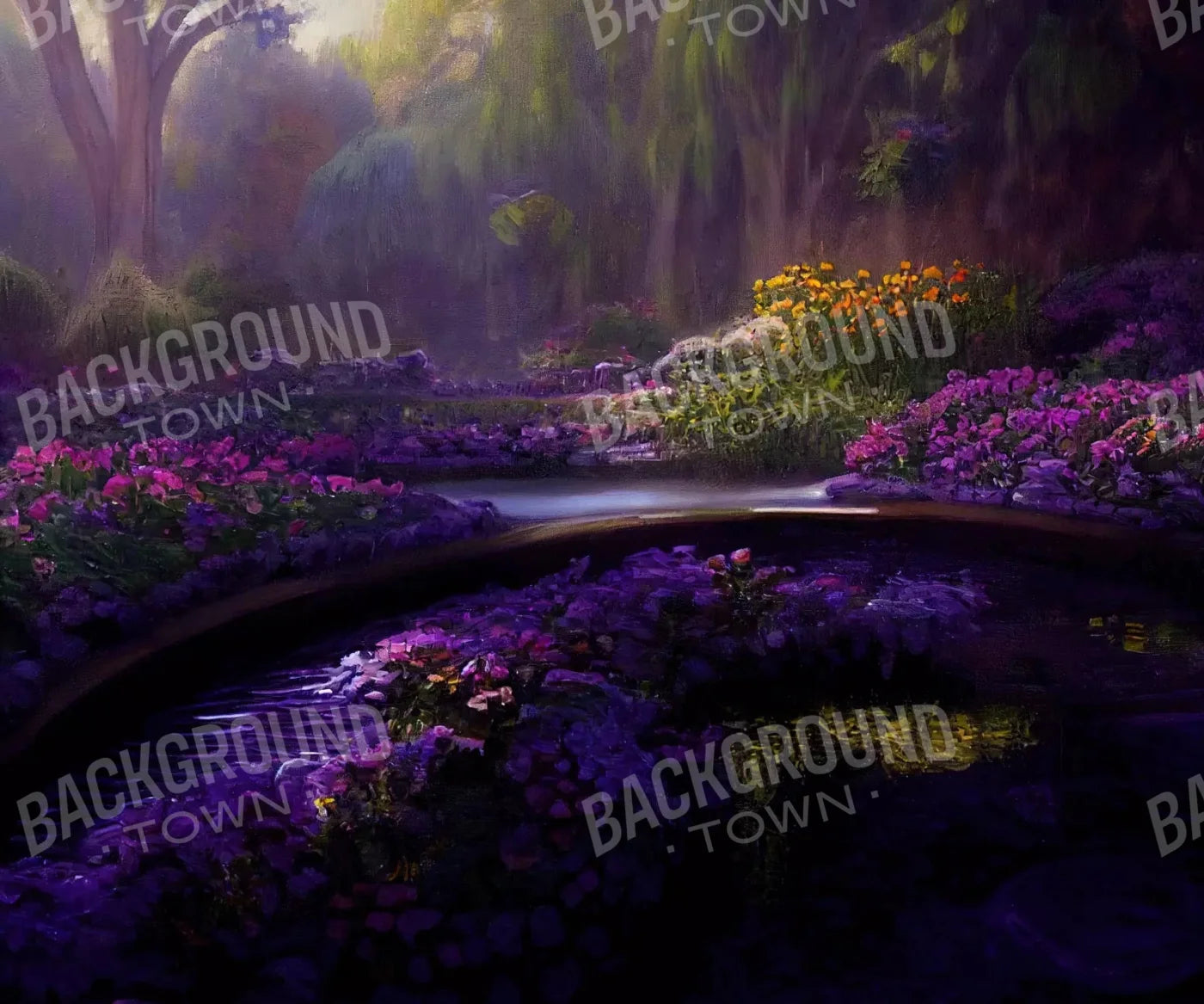 Lavendar Forest 5X42 Fleece ( 60 X 50 Inch ) Backdrop