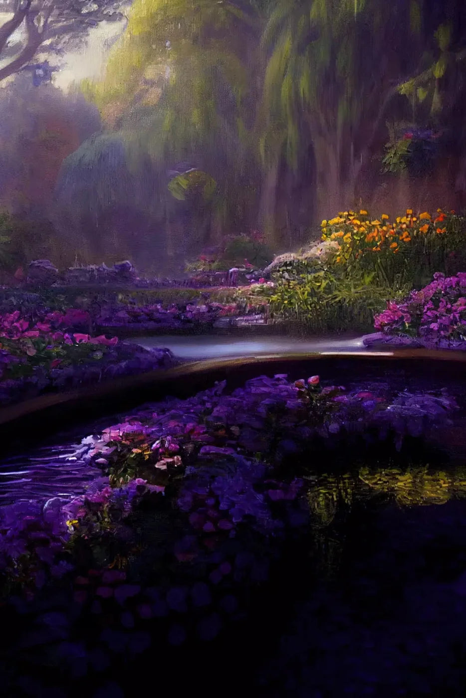 Lavendar Forest 5X8 Ultracloth ( 60 X 96 Inch ) Backdrop