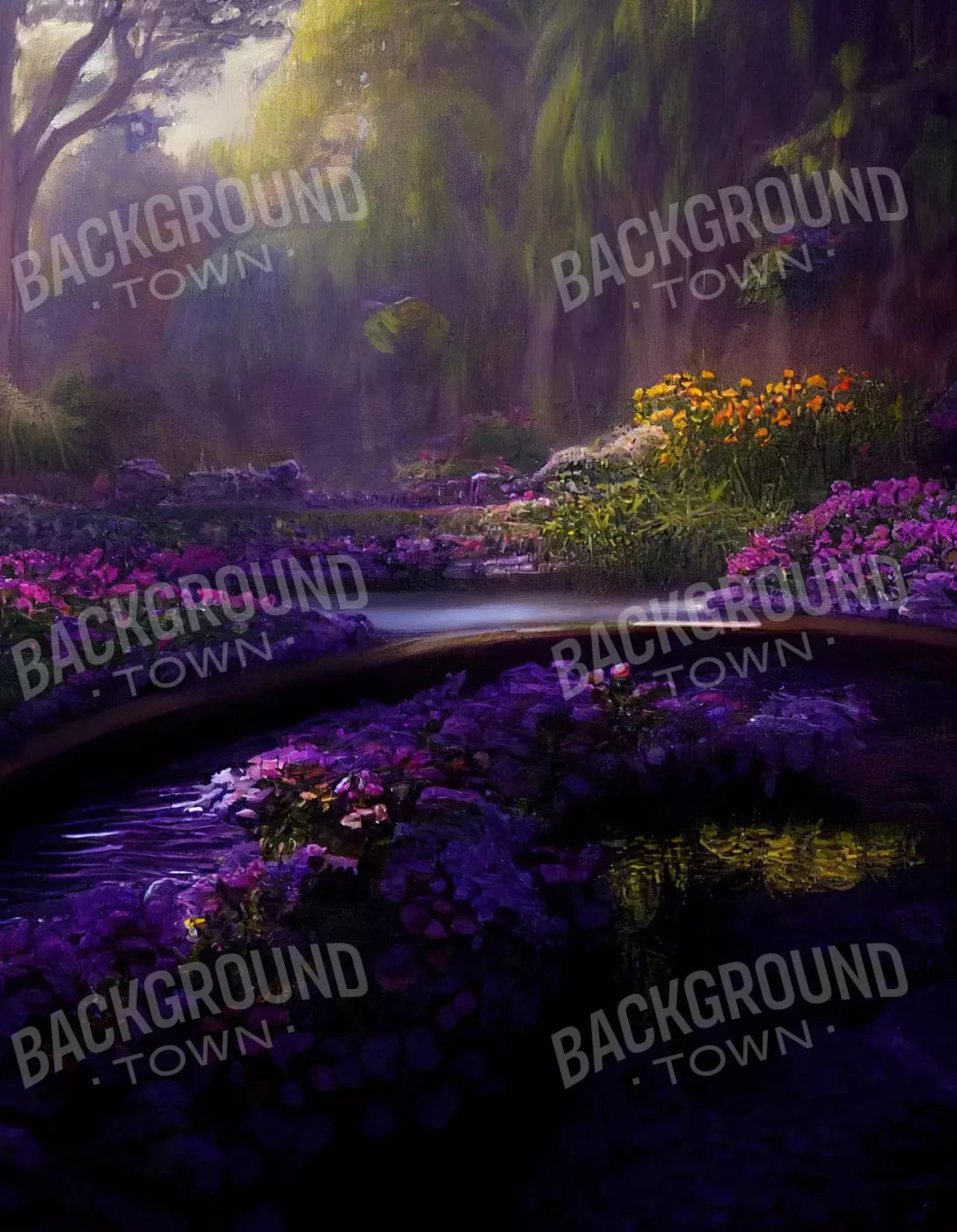 Lavendar Forest 6X8 Fleece ( 72 X 96 Inch ) Backdrop